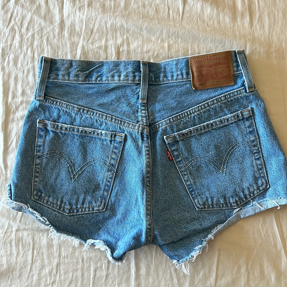 Women’s Levi’s 501 cutoff denim shorts